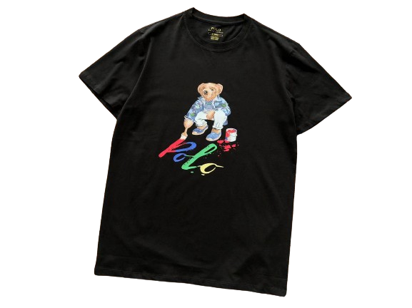 Polo Ralph Painting Bear T-shirt - Black