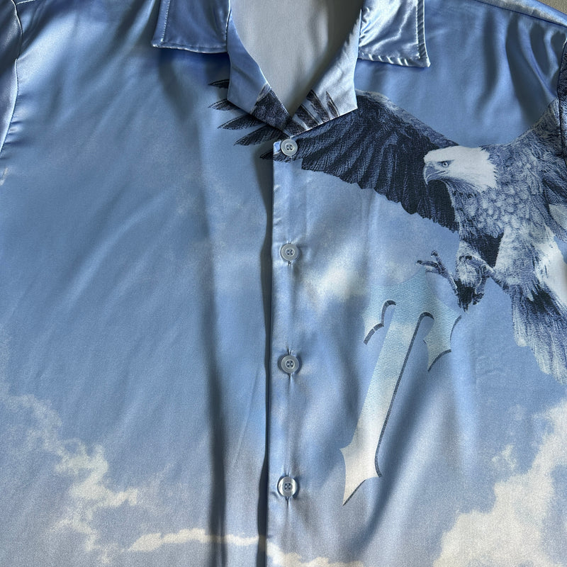 TS Eagle Shirt & Short Set - Blue & White