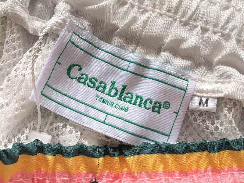 Casablanca Chevron-lace Striped-Trim Shirt & Shorts