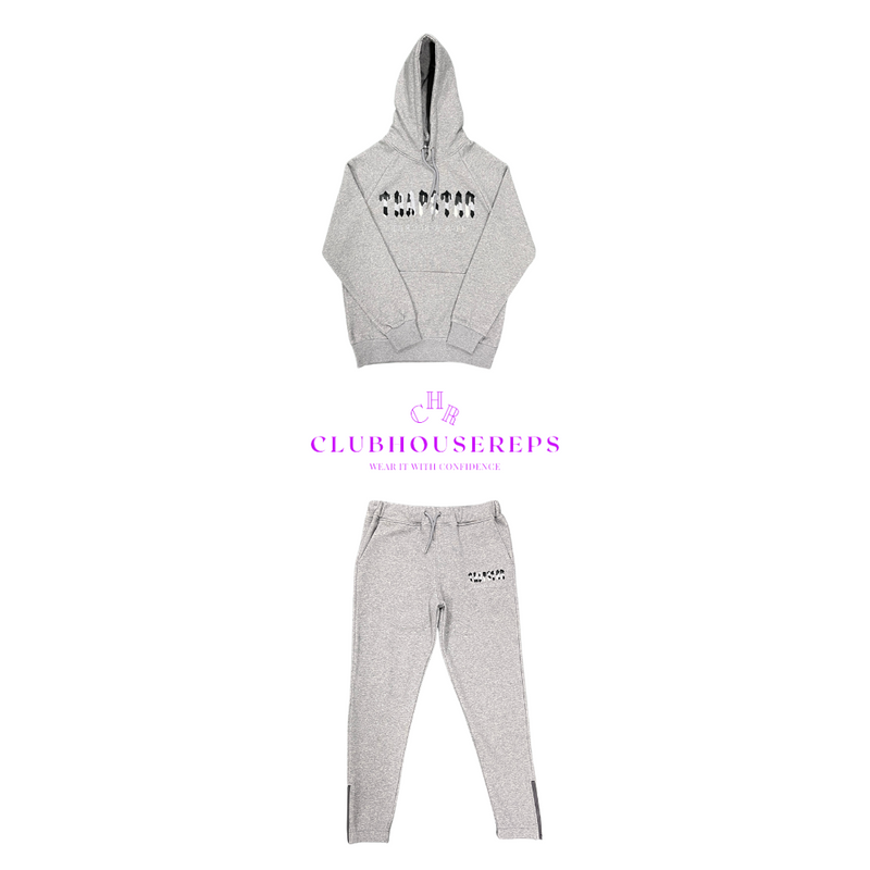 TS Chenille Decoded Hoodie Tracksuit Camo Edition - Grey