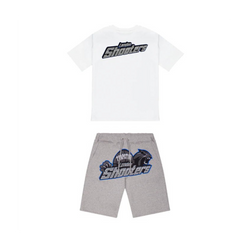 TS London Shooters Short Set - White & Grey