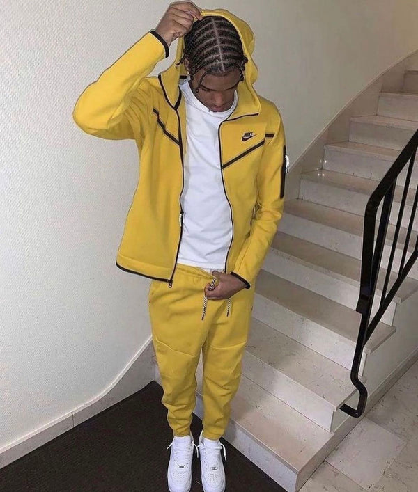 Men's Tech Fleece Tracksuit - Yellow