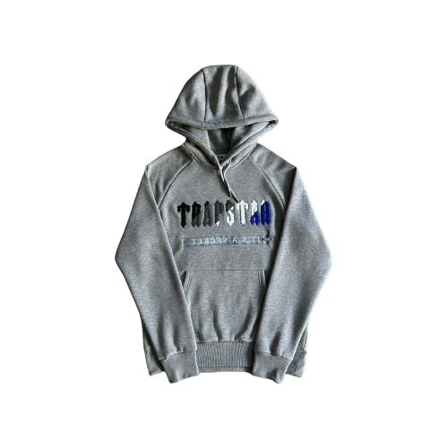 CHENILLE DECODED 2.0 HOODED TRACKSUIT - GREY / DAZZLING BLUE