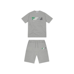 TS Chenille Decoded Short Set - Grey/Green