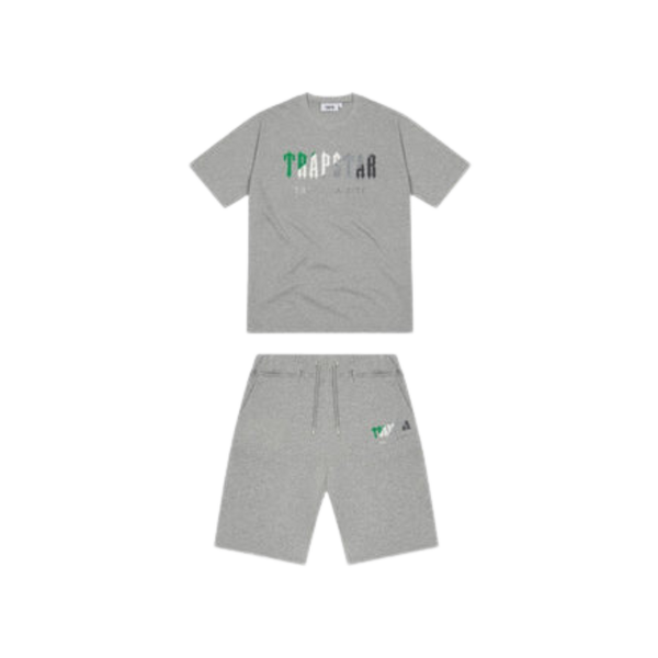 TS Chenille Decoded Short Set - Grey/Green