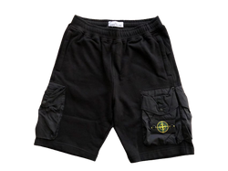 Stone Island Black Cargo Shorts