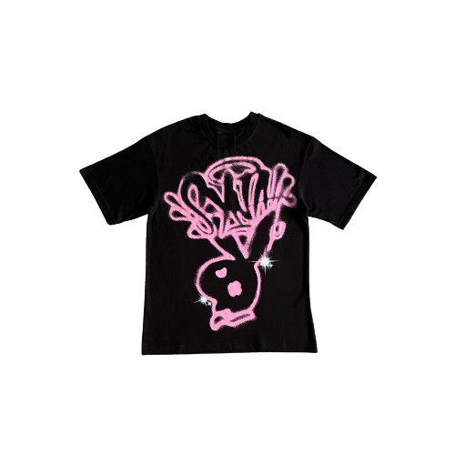 Syna World Player T-shirt - Black & Pink