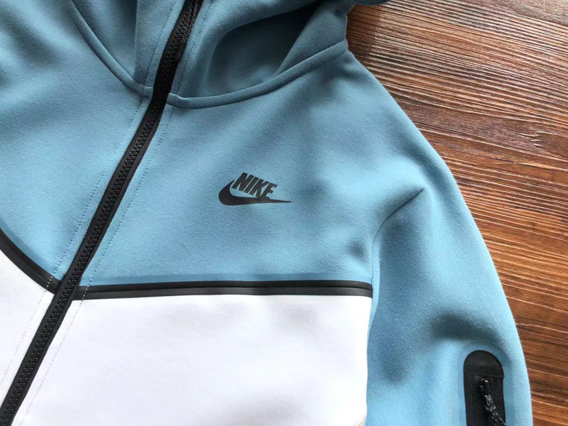 Baby Blue & Grey Tech Fleece Tracksuit