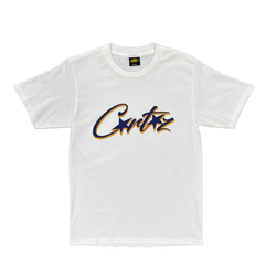 CRTZ WRITTEN LOGO T-SHIRT - BLUE/YELLOW