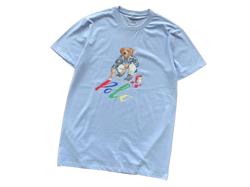 Polo Ralph Painting Bear T-shirt - Light Blue