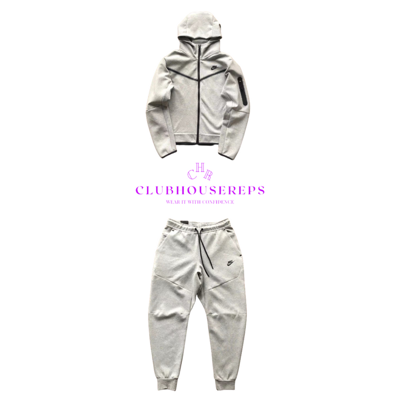 Grey Full Tech Fleece Tracksuit