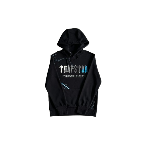 TS Chenille Decoded Tracksuit-  Black Lighting Blue