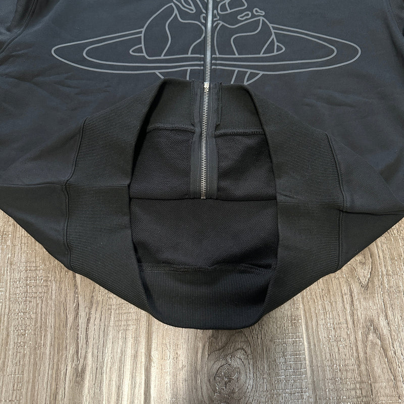 BPM BLACK OUTER SPACE ZIP UP HOODIE