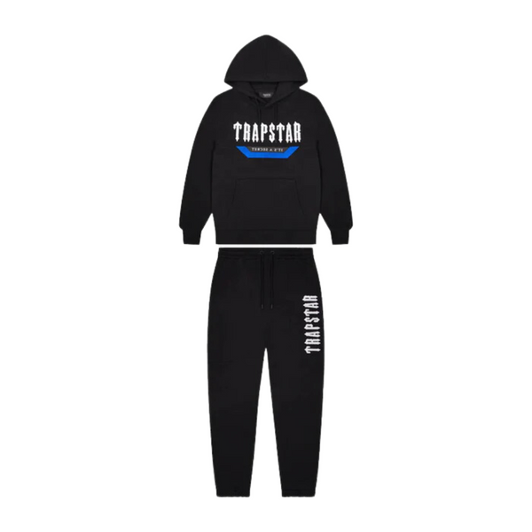 Irongate Hooded Tracksuit - Black/Blue