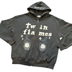 BPM TWIN FLAMES ZIP UP HOODIE