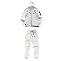 Men's Tech Fleece Tracksuit - All White