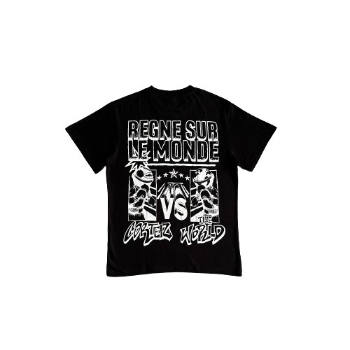 CRTZ Regne Sur Le Monde T-Shirt - Black