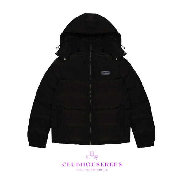 TS Triple Black Hyperdrive Detachable Hood Puffer Jacket