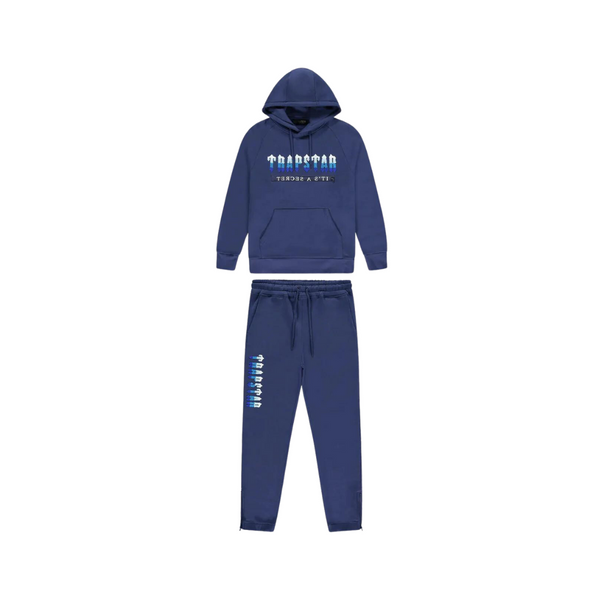 TRAPSTAR DECODED 2.0 HOODED TRACKSUIT ‘MEDIEVAL BLUE