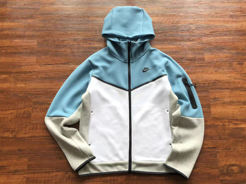 Baby Blue & Grey Tech Fleece Tracksuit