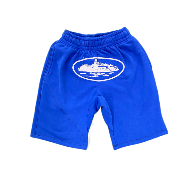 BASIC ROUND LOGO SHORTS - BLUE