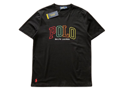 Polo Ralph Coloured Central Logo T-Shirt - Black