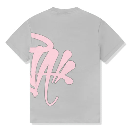 Syna T-shirt & Shorts Set - Grey/Pink Logo