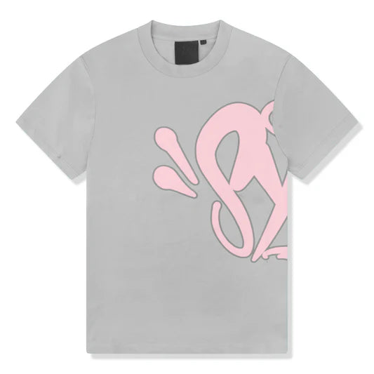 Syna T-shirt & Shorts Set - Grey/Pink Logo