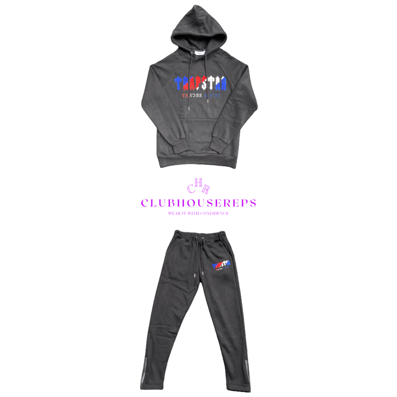 TS CHENILLE DECODED HOODED TRACKSUIT - BLACK REVOLUTION EDITION