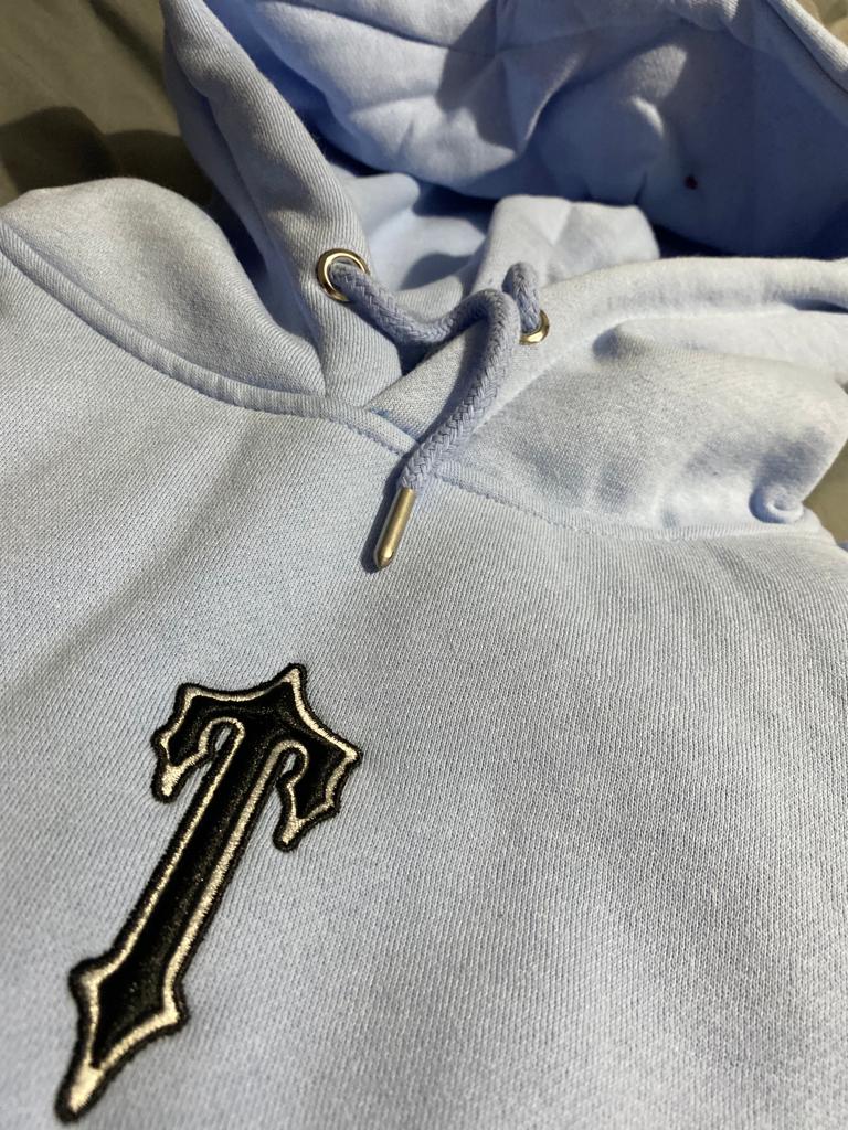 TS V-Stripes Hoodie Tracksuit - Baby Blue