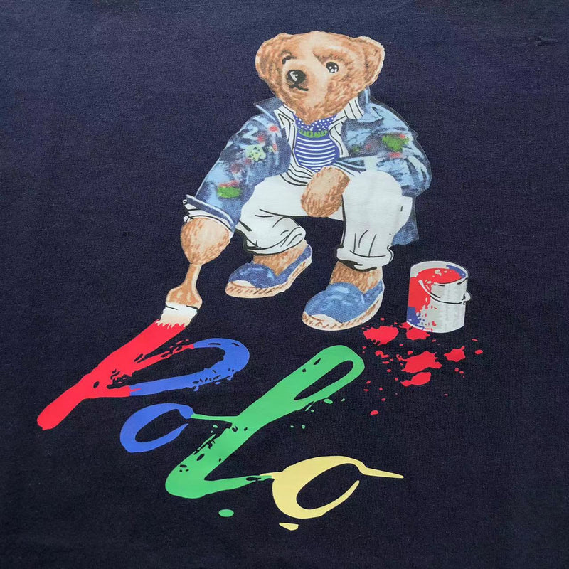 Polo Ralph Painting Bear T-shirt - Black