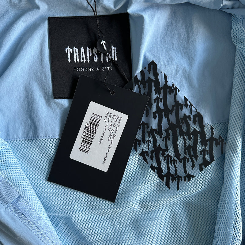 Trapstar Decoded Windbreaker Cashmere - Light Blue