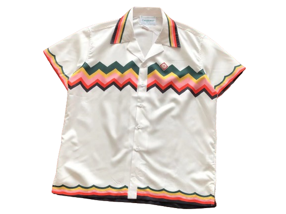 Casablanca Chevron-lace Striped-Trim Shirt & Shorts