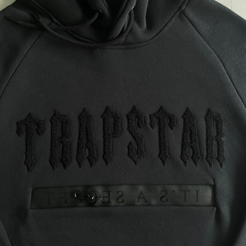 TRAPSTAR SHOOTERS TRACKSUIT - BLACK MONOCHROME