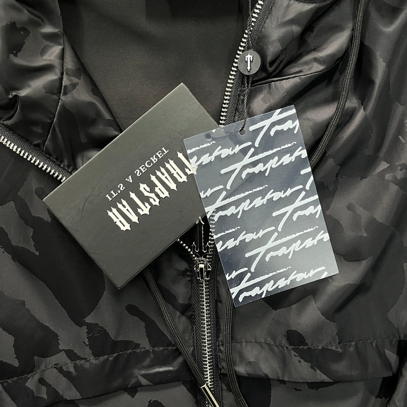 Trapstar Irongate T Jacquard Windbreaker - Black