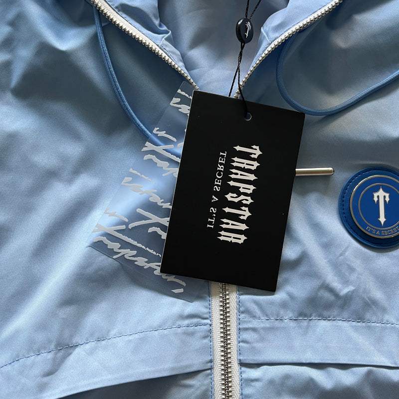 Trapstar Irongate T Windbreaker Jacket - Gradient Blue/White