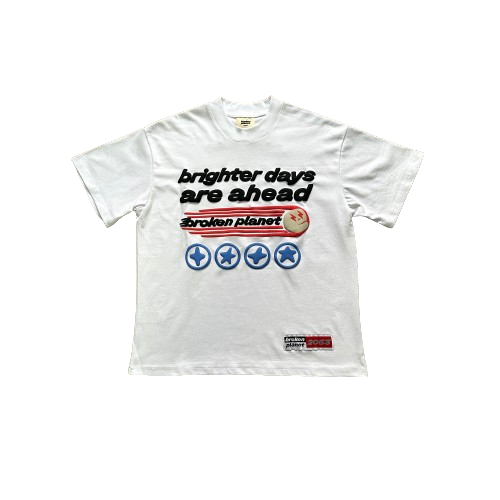 BPM BRIGHTER DAYS ARE AHEAD T-SHIRT - WHITE