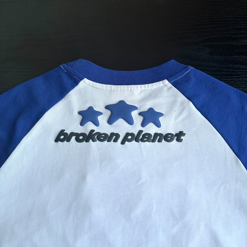 BPM BLUE AND WHITE BORN TO BE T-SHIRT - WHITE/BLUE