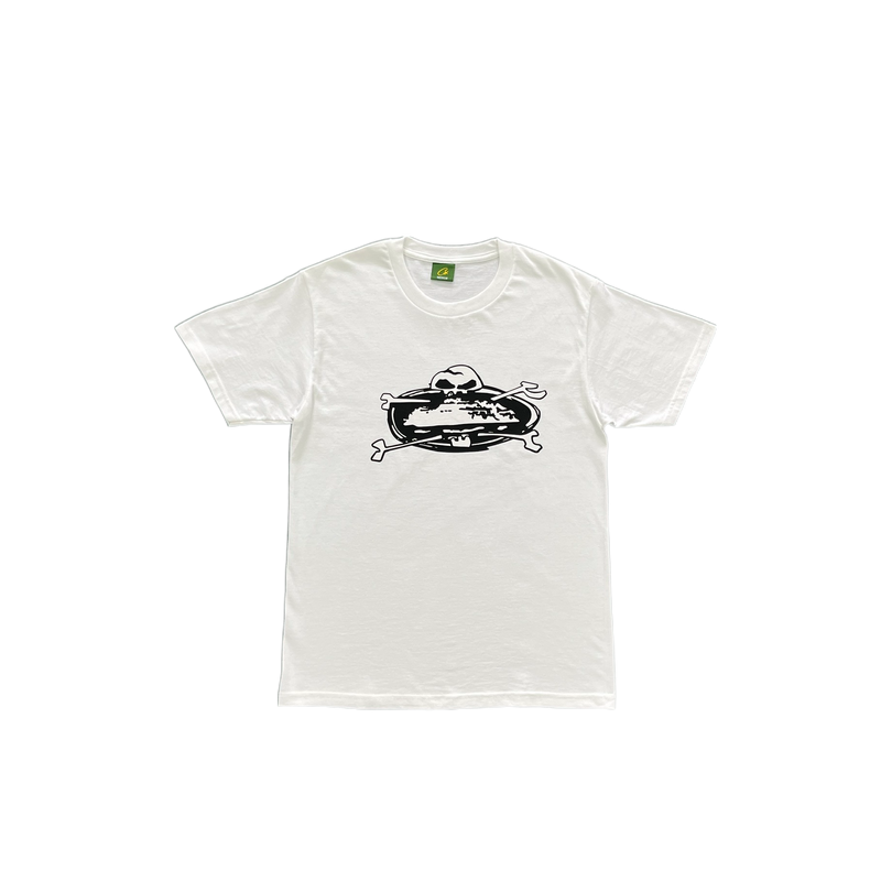 CRTZ WHITE T-SHIRT - SKULL DESIGN