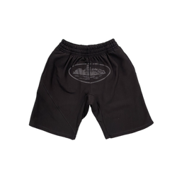 BASIC ROUND LOGO SHORTS - ALL BLACK