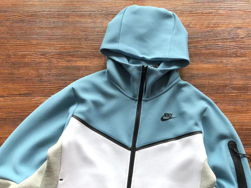 Baby Blue & Grey Tech Fleece Tracksuit