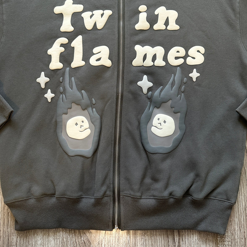 BPM TWIN FLAMES ZIP UP HOODIE