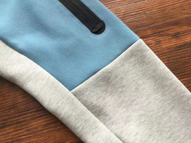 Baby Blue & Grey Tech Fleece Tracksuit