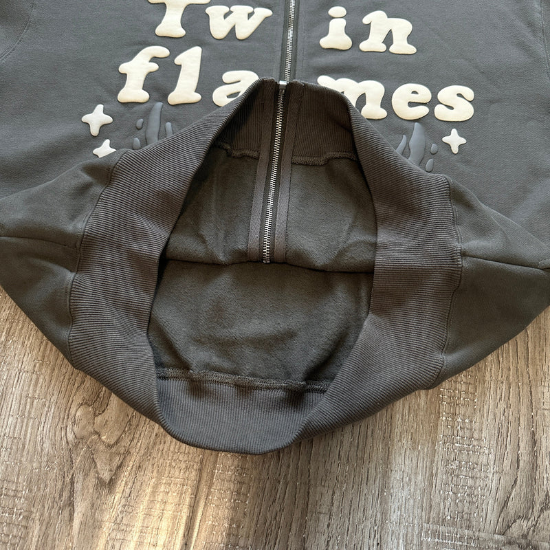 BPM TWIN FLAMES ZIP UP HOODIE