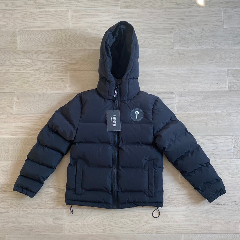 Hooded Irongate Quilted Jacket - Black - CLEARANCE