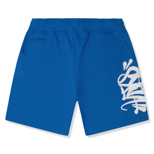 Syna T-shirt & Shorts Set - Blue/Grey Logo