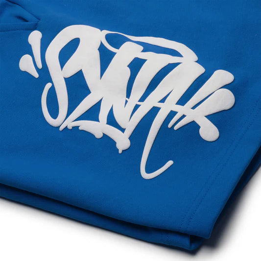 Syna T-shirt & Shorts Set - Blue/Grey Logo