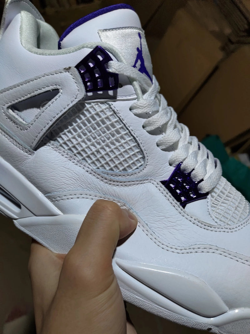 AJ4 Metallic Purple